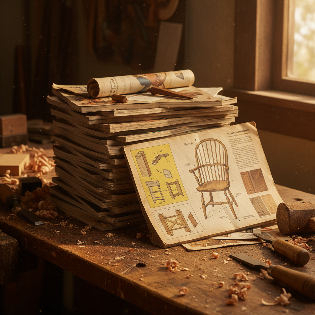 Vintage woodworking magazines