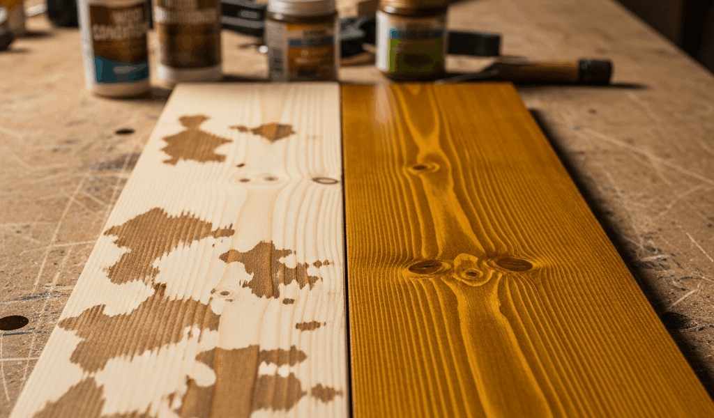 Wood Stain Blotching on Softwood How to Prevent